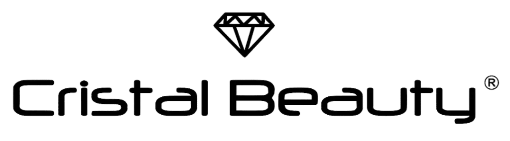 Logo Cristal Beauty con diamante stilizzato.