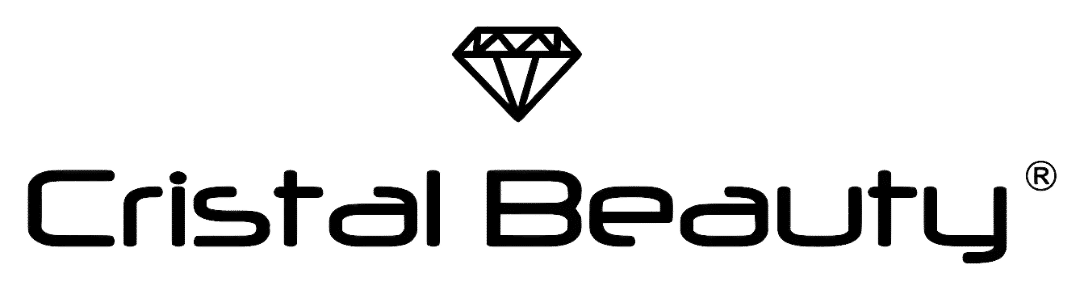 Logo Cristal Beauty con diamante stilizzato.
